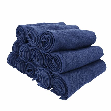MONARCH BRANDS Salon Towels , Navy, 12PK P-BB-1628-3NVY